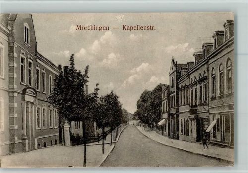 Morhange 1915 Mörchingen - Kapellenstr. AK Feldpost Landsturm Inf. Bataillon Hosbach 3. Komp.