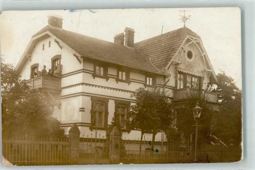 16547 O1403 Birkenwerder 1913 Privatfoto AK Wohnhaus Ort handschriftlich