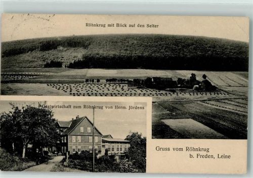 Freden Gastwirtschaft Zum Röhnkrug von Herm. Jördens Selter