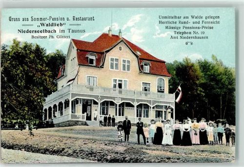 Niederseelbach Sommer-Pension Gasthaus Waldlieb Bes Ph. Göttert