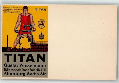 Altenburg Titan Gustav Windelmann Werbung
