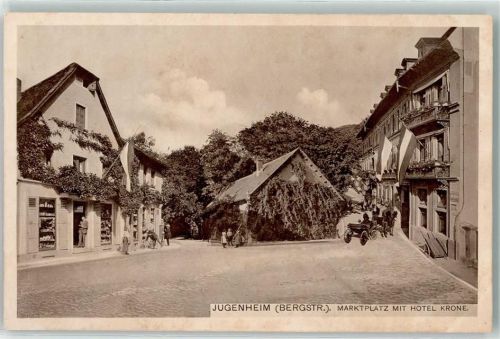 Seeheim-Jugenheim Marktplatz Hotel Krone Kutsche Ladengeschäft