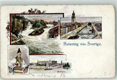 Stockholm 1901 Trollhättan Göteborg Tracht