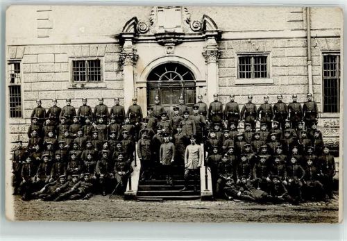 Kaisheim 1913 Gruppenphoto Soldaten Ort handschriftlich