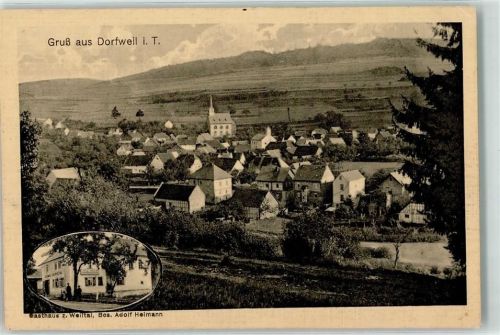 Dorfweil Gasthaus zum Weiltal Kirche Gruss