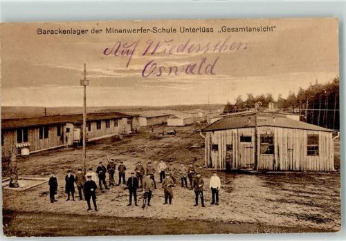 Unterlüß 1916 WK I Barackenlager d. Minenwerfer-Schule