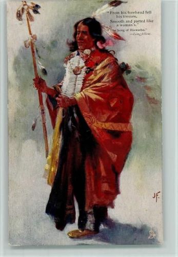 the song of Hawatha - Tucks Serie 1360, gute Erhaltung AK