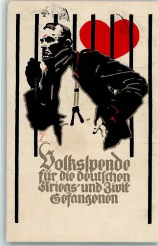 Volksspende für die deutschen Kriegsgefangenen 1916 AK