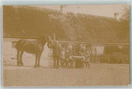 Sonderburg 1913 Guderup Bauernhog Pferd Familie