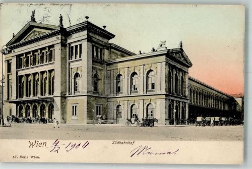 Wien 1904 Süd- Bahnhof