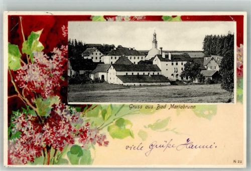 Röhrmoos 1904 Adelskorrespondenz Gruss aus Bad Mariabrunn