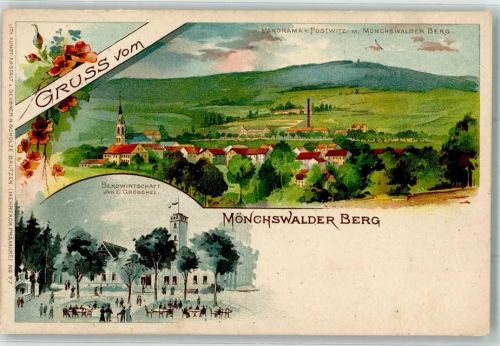 Wilthen Berggasthaus Mönchswalder Berg Bahnpost Bautzen-Wilthen Zg. 795