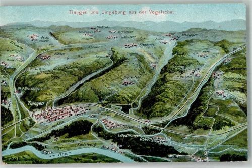 Tiengen Vogelschau Eugen Felle Isny