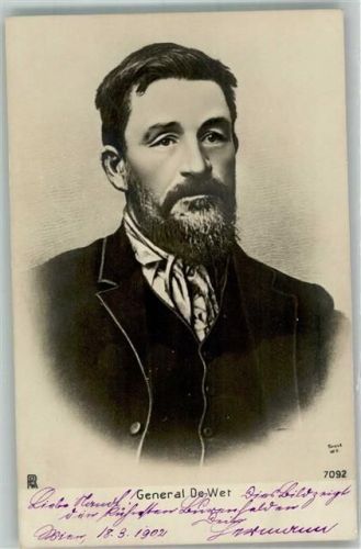 1902 Portrait von General Christiaan Rudolf de Wet Rotophot 7092