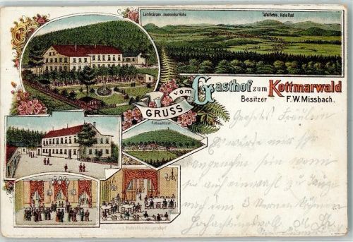 Kottmarhäuser 1898 Gasthof Zum Kottmarwald Bes. F. W. Missbach Landeskrone Jauernicker Höhe Tafelfichte Hohe Rad Kottmarhäuser