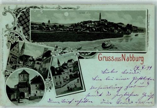 Nabburg 1899 Marktplatz Marhntor Obertor