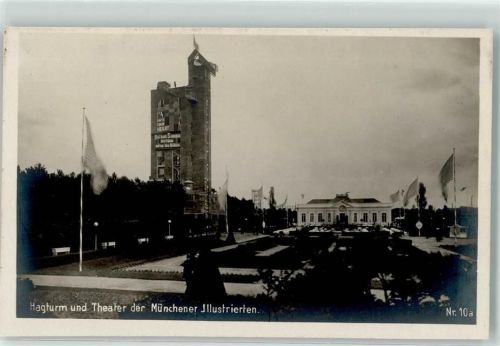 Köln Stadt Pressa 1928 Hagturm und Theater der Münchener Illustrierten Nr 10 a