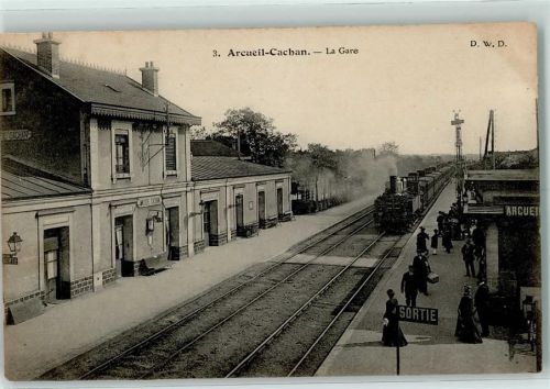 94110 Arcueil - La Gare Bahnhof Dampflokomotive Arcueil-Cachan