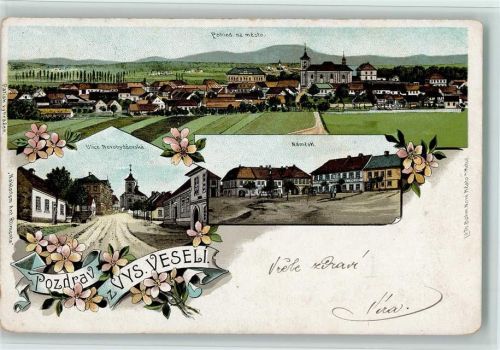 Vysoke Myto 1904 Gruss aus - Marktplatz, Straße, gute Erhaltung AK