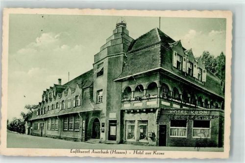 Auerbach Hotel zur Krone Briefkasten Emailleschild