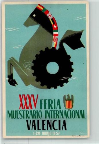 Valencia XXXV Feria Muestrario Internacional sign.