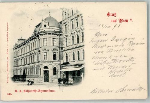 Wien 1898 K.K. Elisabeth-Gymnasium