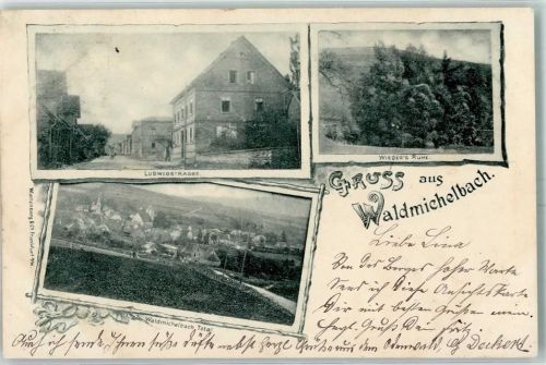 Wald-Michelbach 1899 Wieders Ruhe Ludwigstraße