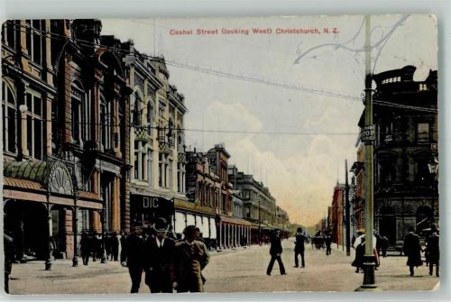 Christchurch 1910 Cashel Street