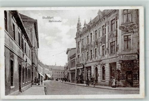 Staßfurt Steinstraße Geschäft G. Schneider