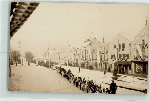 Festzug Litfaßsäule Fahnen nicht Ortenburg
