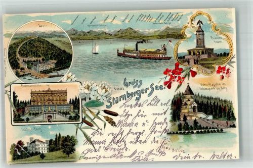 Leoni 1901 Adelskorrespondenz Schloss Berg Rottmannshöhe Bismarckturm Kirche Votiv