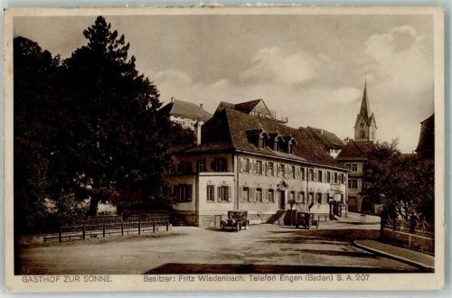 78234 W7707 Engen , Hegau Gebrauchsspuren Gasthaus zur Sonne