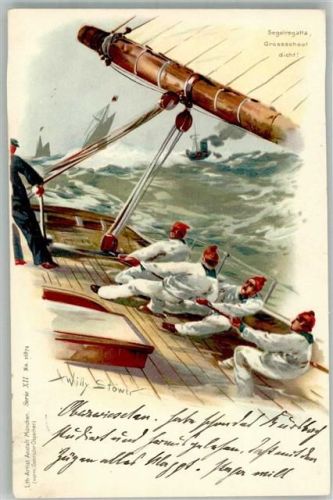1898 Adelskorrespondenz Segelregatta Großschoot dicht