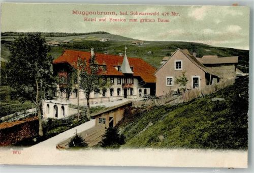 79674 W7868 Muggenbrunn Gebrauchsspuren Hotel Pension zum grünen Baum