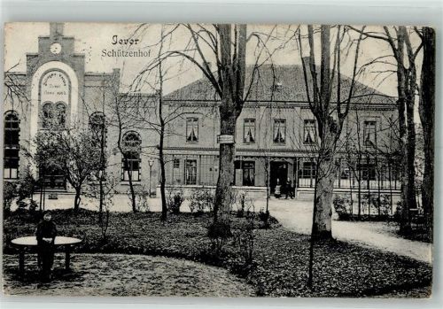 Jever 1917 Schützenhof Foto AK Leim löst sich