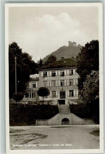 Bodman Gasthaus zur Linde mit Ruine