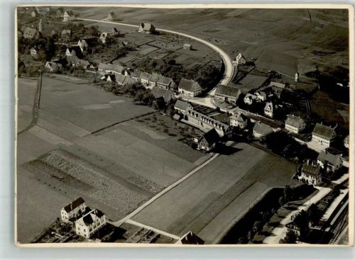 Aldingen Vogelschau Original aufmontierte Verlagsmusterkarte