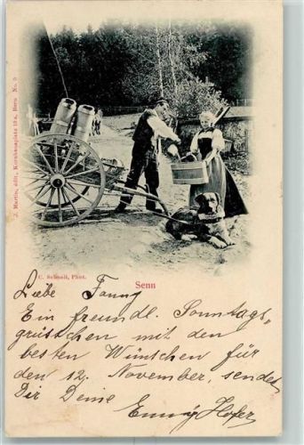 1899 in der Schweiz Landwirtschaft Senn Verlag J. Martin Nr. 5 AK