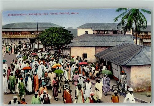 Accra Tracht Mohammedans celebrating ther Annual Festival