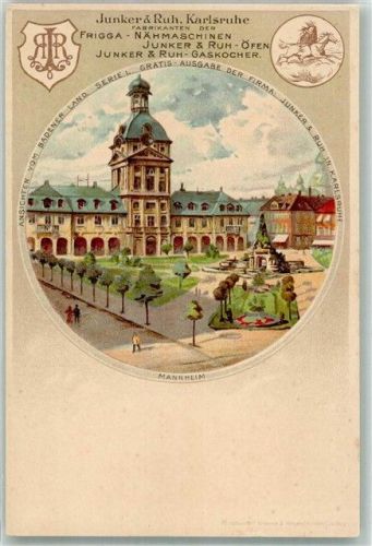 Mannheim 1902 Frigga Junker & Ruh Karlsruhe Serie I Badener Land