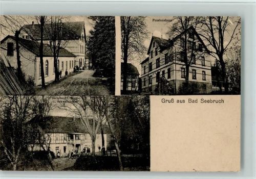 Bad Seebruch 1918 Pension, Kurhaus, Badehaus AK