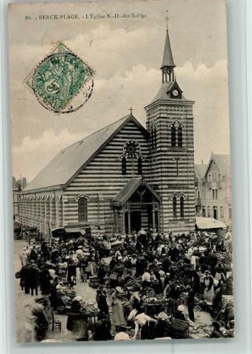 Berck Eglise Kirche Markt Bauernmarkt