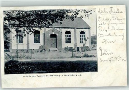 Callenberg 1904 Turnhalle des Turnvereins