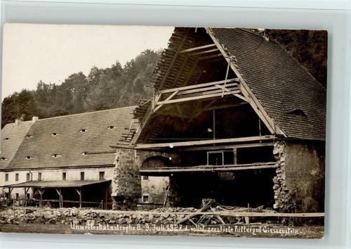 Berggiesshübel zerstörtes Rittergut, gute Erhaltung AK