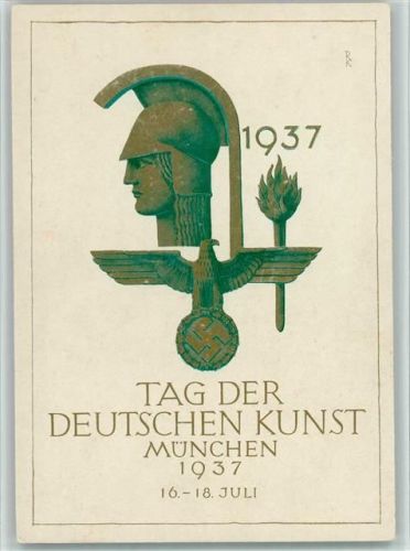 München Tag der Deutschen Kunst 1937 und Sonderstempel