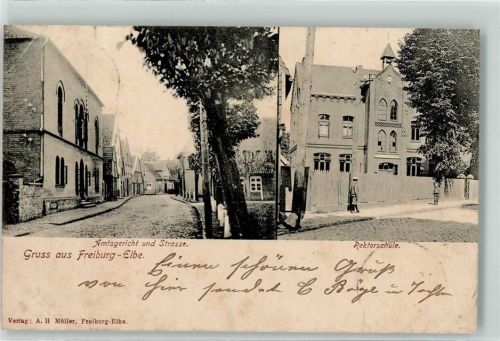 Freiburg 1905 Amtsgericht Rektorschule