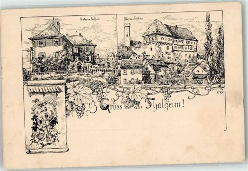Thalheim 1916 Unteres Schloss Oberes Schloss