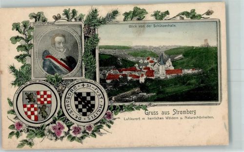 Stromberg Blick von der Schützenhalle Deutscher Michel Passepartout