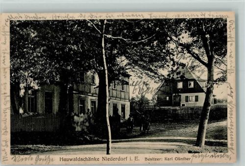 Niederdorf 1926 Gasthof von Karl Günther AK