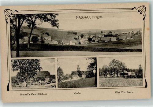 Nassau Merkel`s Geschäftshaus Kirche Altes Forsthaus